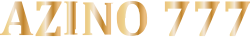 Векторное изображение логотипа казино Азино777 онлайн-казино с ярким текстом и эффектом неонового свечения.