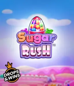 Dive into the delightful world of Sugar Rush by Pragmatic Play, showcasing a colorful candy dispenser set against a dreamy candy landscape. This image captures the joy and thrill of the game, highlighted with multicolored candies and charming typography. Ideal for players seeking a sweet adventure, offering endless entertainment. 